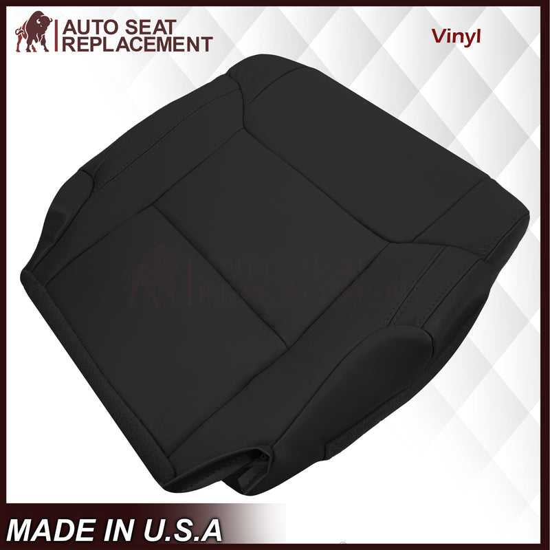 2014-2021 Toyota Tundra Driver OR Passenger Side Replacement Leather OR Synthetic Leather Seat Cover: Black - Auto Seat Replacement