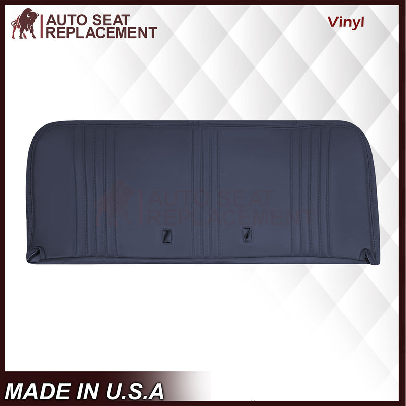 1995-1999 Chevy Silverado & Cheyenne W/T Base Work Truck Replacement Vinyl Bottom or Lean Back Bench Seat Covers: Navy Blue (Copy) - Auto Seat Replacement