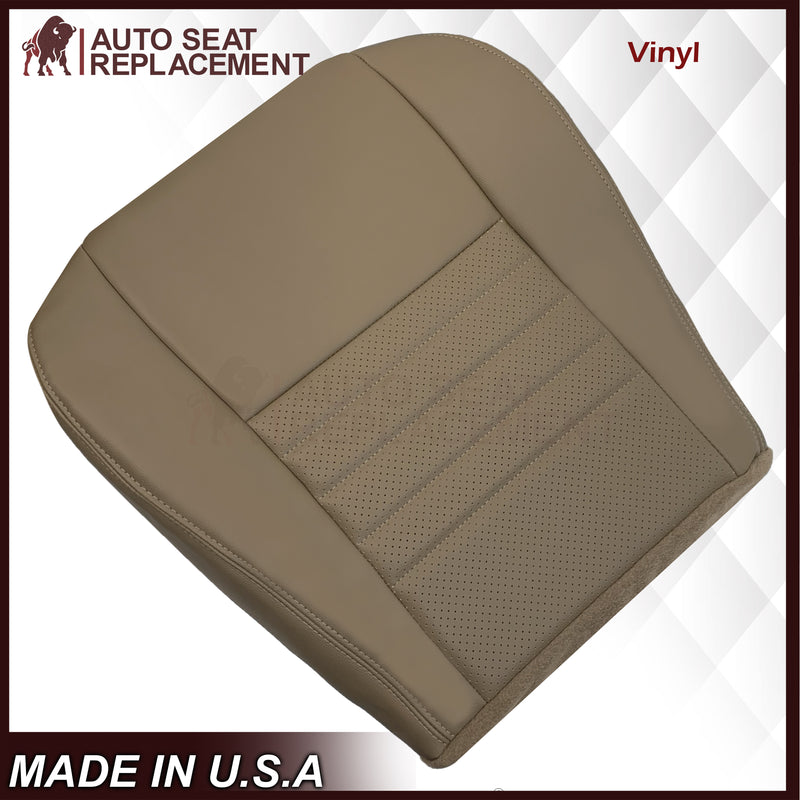 1999-2004 Ford Mustang GT V8 Replacement Cowhide Leather OR Synthetic Leather Seat Cover: Tan, Perforated