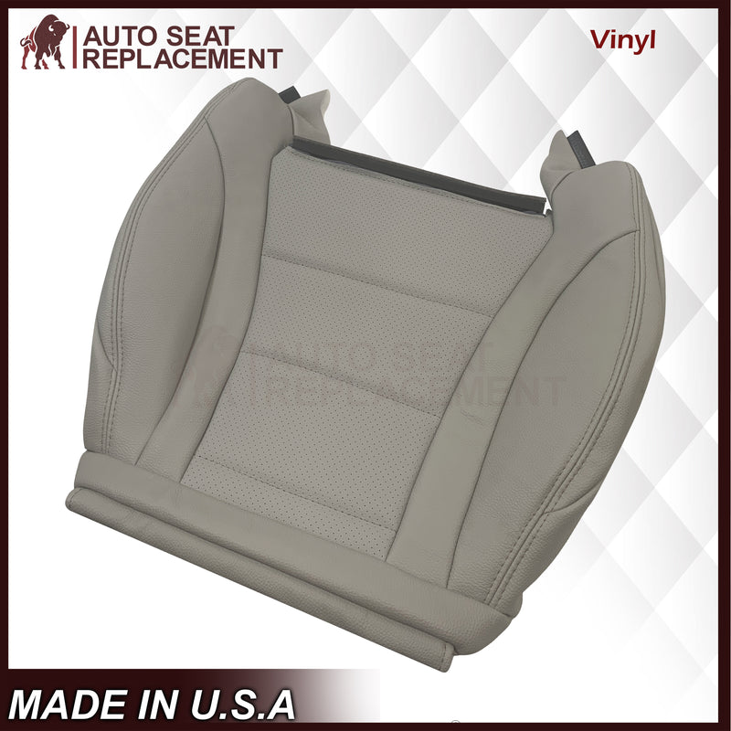 2016 - 2022 Mercedes Benz GLC Class C250, C300,C350 Driver OR Passenger Bottom Synthetic Leather Seat Cover in Light Gray