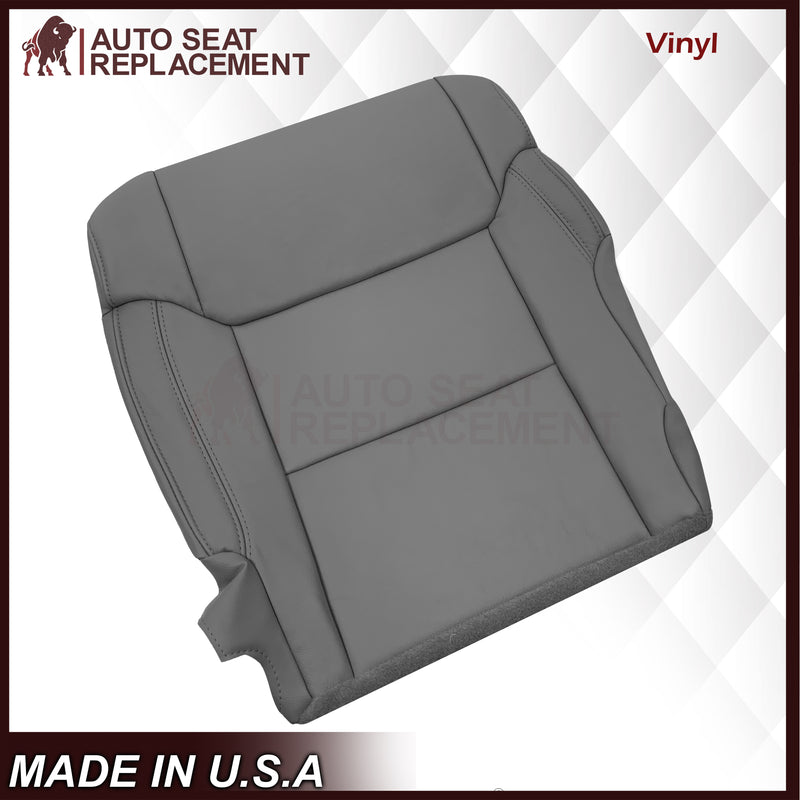 2014-2021 Toyota Tundra Work Truck Driver OR Passenger Side Replacement Leather OR Synthetic Leather Seat Cover: Graphite Gray