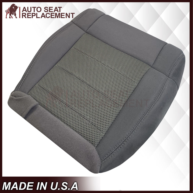 2008-2010 Jeep Wrangler Unlimited Sport-Bottom Replacement Cloth Seat Cover Gray - Auto Seat Replacement