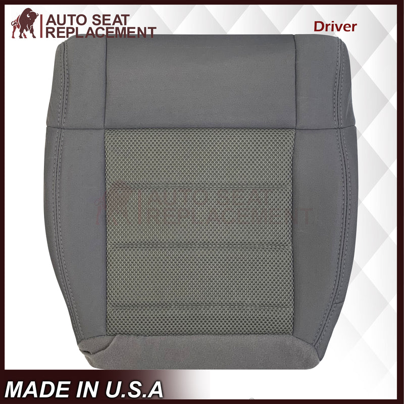 2008-2010 Jeep Wrangler Unlimited Sport-Bottom Replacement Cloth Seat Cover Gray - Auto Seat Replacement