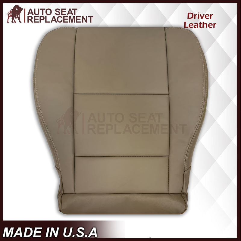 2001 - 2007 Toyota Sequoia Driver OR Passenger Side Top and Bottom Replacement Seat Covers In Tan: Choose your material