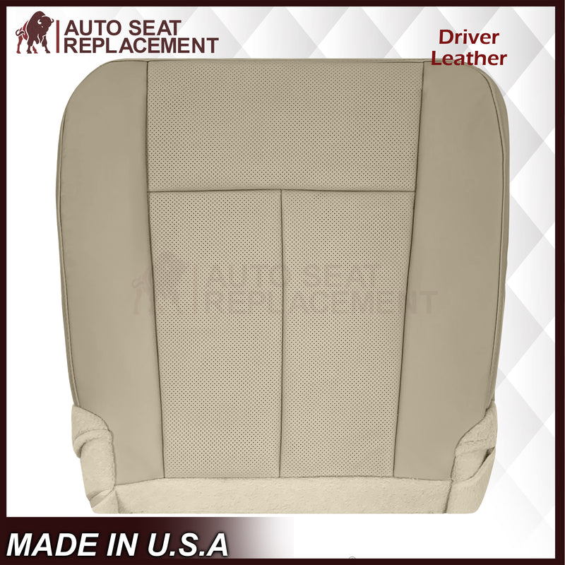2007-2014 Ford Expedition Eddie Bauer/XLT Replacement Perforated Genuine Leather/Syn. Leather Seat Cover In Tan - Auto Seat Replacement
