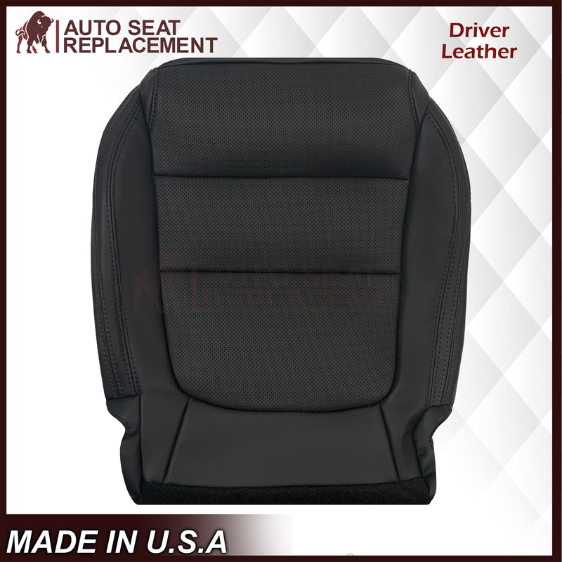 2013 to 2015 For Mazda CX-5 Driver Passenger Black Perforated Leather Seat Cover