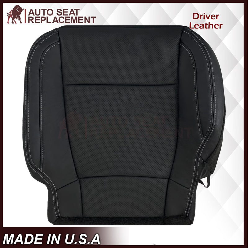 2015-2017 Ford F150 Lariat Charcoal Black Replacement Seat Covers in Leather or Synthetic Leather