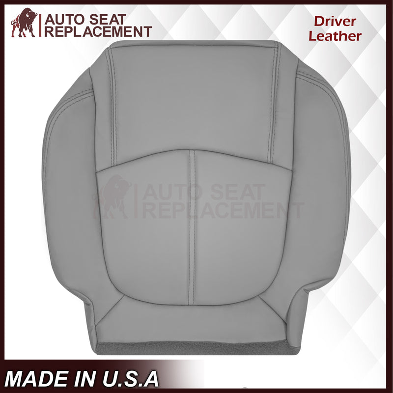 2008-2012 Buick Enclave Second Row Bottom Replacement Seat Covers In Gray: Choose Leather or Syn. Leather - Auto Seat Replacement