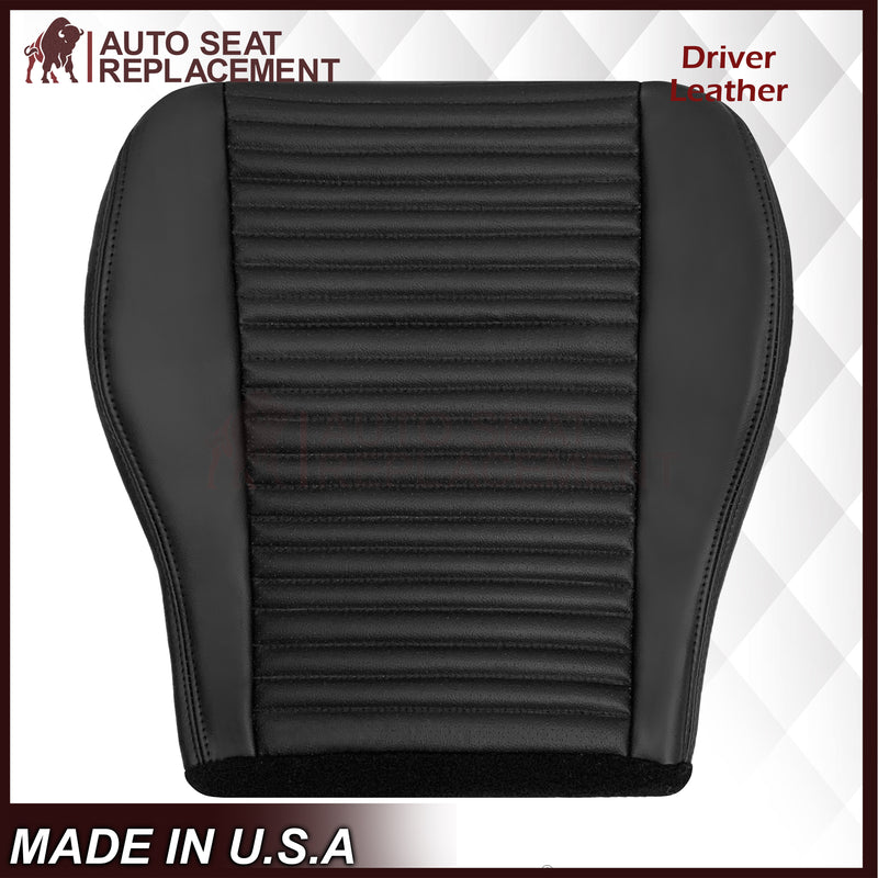 2003-2004 Ford Mustang Mach 1 ONE Replacement Leather Seat Cover in Ebony Black: Choose From Variation - Auto Seat Replacement