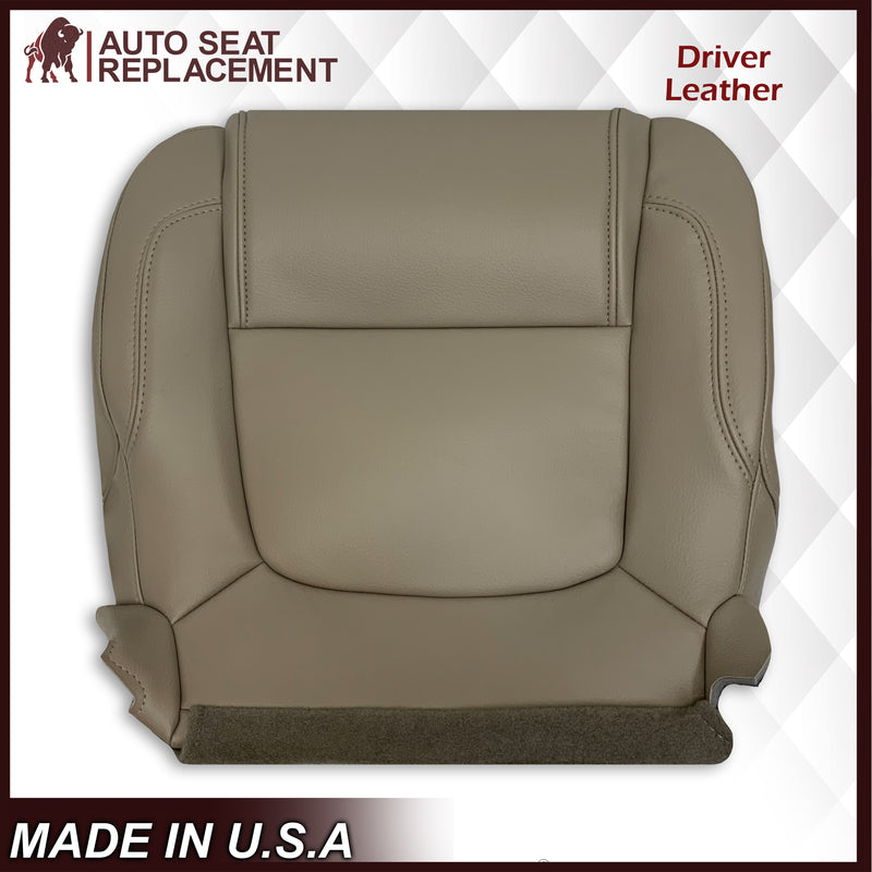 2011 - 2015 Ford Explorer Replacement Leather Bottom Seat Covers In Gray: Choose Leather OR Vinyl