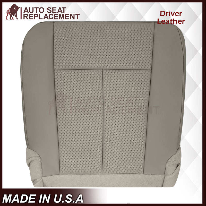 2007-2014 Ford Expedition Eddie Bauer/XLT PERFORATED Leather Replacement Seat Cover in Gray - Auto Seat Replacement