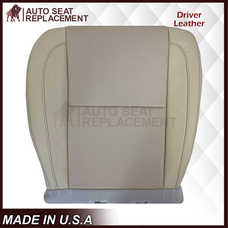 2007-2014 Cadillac Escalade Platinum Edition Driver-Passenger Top or Bottom Seat Covers in Light Tan