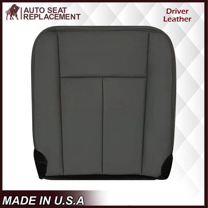 2007-2014 Ford Expedition XLT Replacement Synthetic Leather or Genuine Leather Seat Cover: Dark Gray