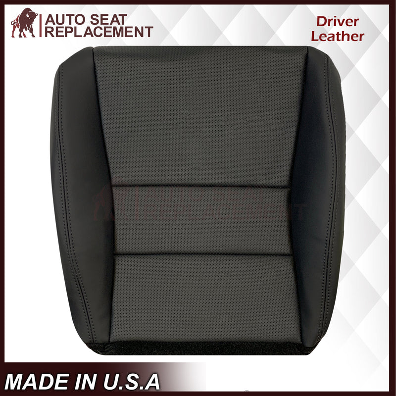 2005 - 2008 Acura TL Driver Or Passenger Replacement Genuine Leather or Synthetic Leather Seat Covers: Perforated Black