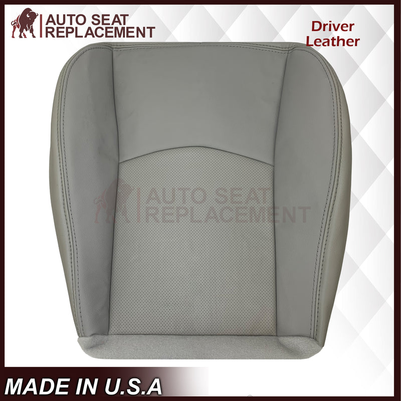 2004-2009 Cadillac SRX Perforated Seat Cover in Genuine Leather Light Gray: Choose From Variation