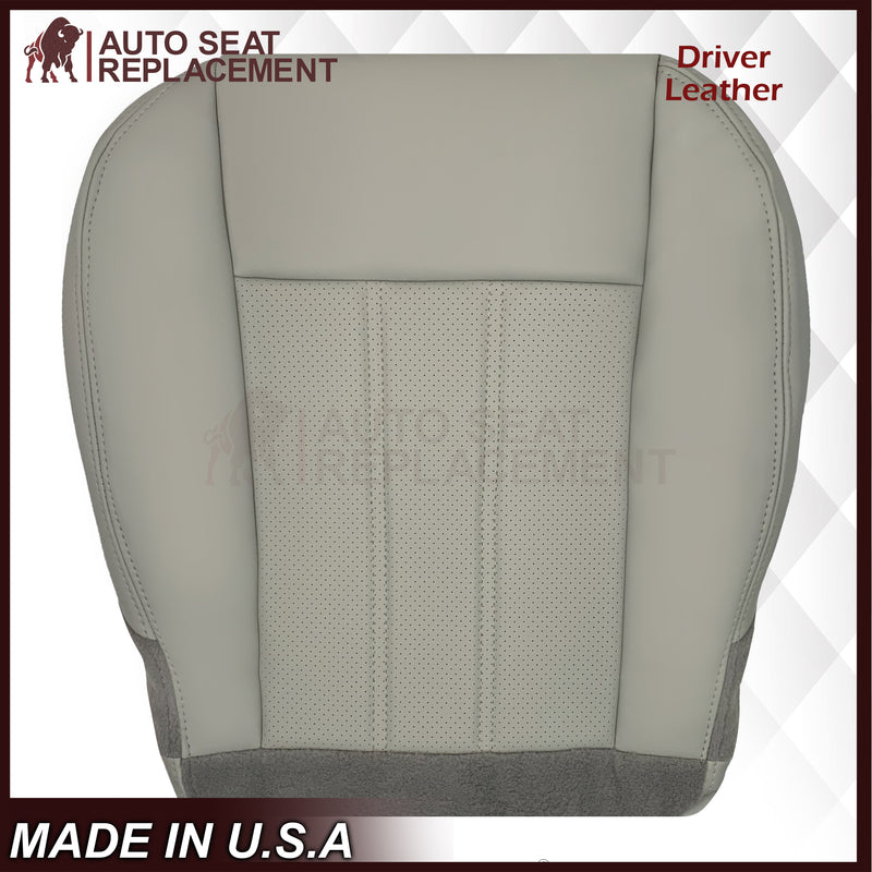 2008 -2020 For Dodge Grand Caravan Front Replacement Seat Cover: Light Graystone Perforated