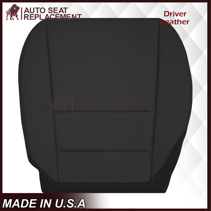 2007 - 2013 Acura MDX Driver Or Passenger Replacement Seat Covers: Non-Perforated Black