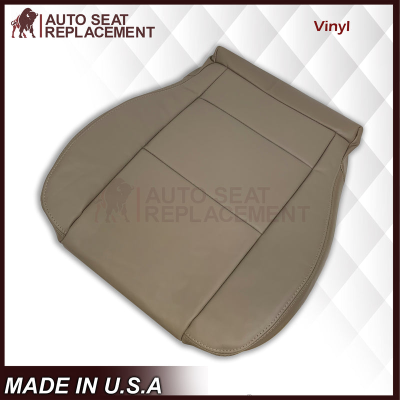 2001 - 2007 Toyota Sequoia Driver OR Passenger Side Top and Bottom Replacement Seat Covers In Tan: Choose your material