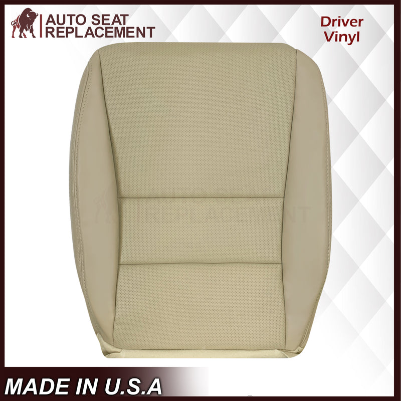 2004-2008 Acura TSX Driver Or Passenger Replacement Genuine Leather / Synthetic Leather Seat Covers: Perforated, Tan