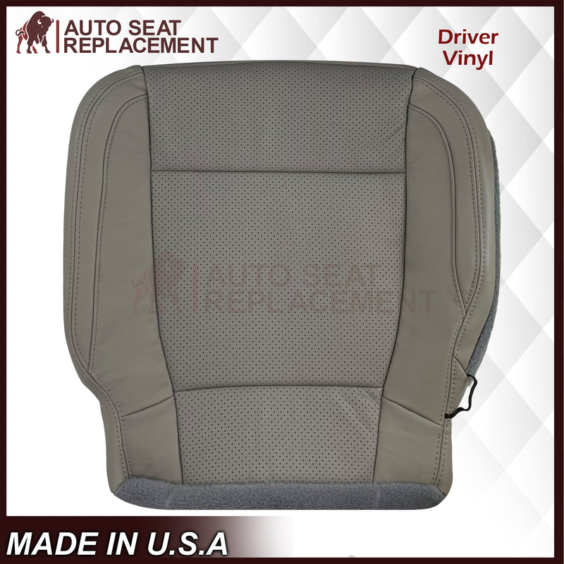 2015 - 2017 Ford F-150 Lariat Gray Replacement Seat Covers in Perforated Leather or Synthetic Leather