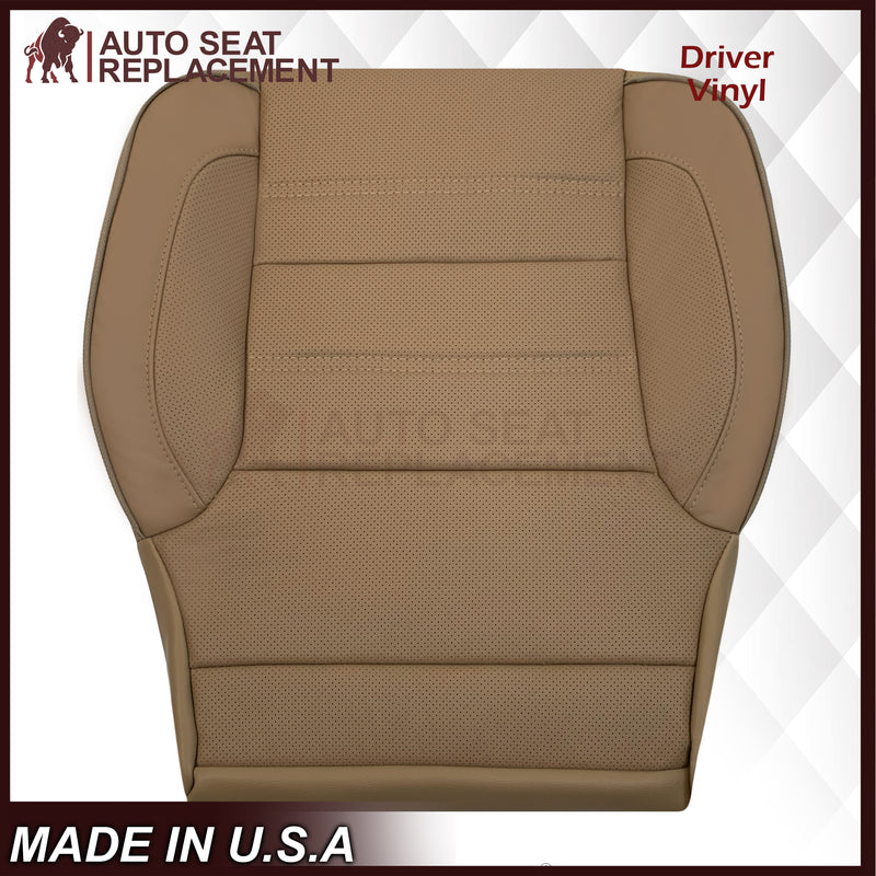 2014-2019 GMC Sierra Denali Perforated Genuine Leather Replacement Seat Cover In Dune Tan - Auto Seat Replacement
