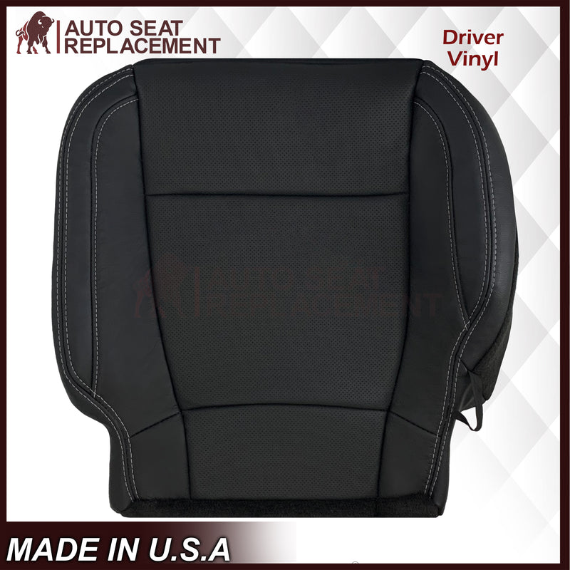 2015-2017 Ford F150 Lariat Charcoal Black Replacement Seat Covers in Leather or Synthetic Leather