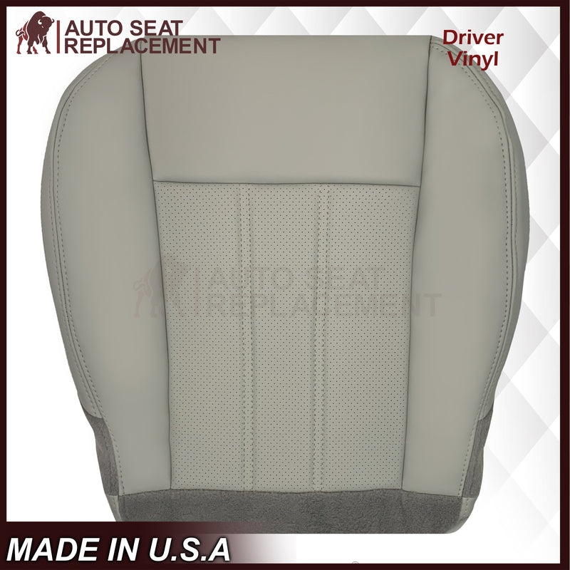 2008 -2020 For Dodge Grand Caravan Front Replacement Seat Cover: Light Graystone Perforated