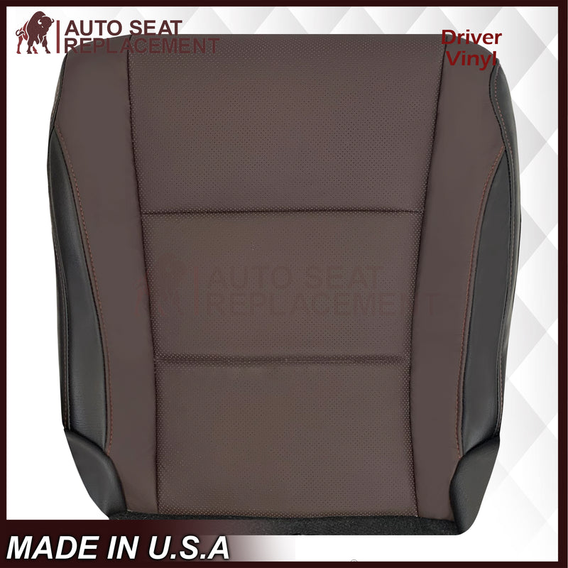 2016-2022 Lexus RX350 RX450h - Bottom GENUINE Leather Seat Cover: Brown Perforated