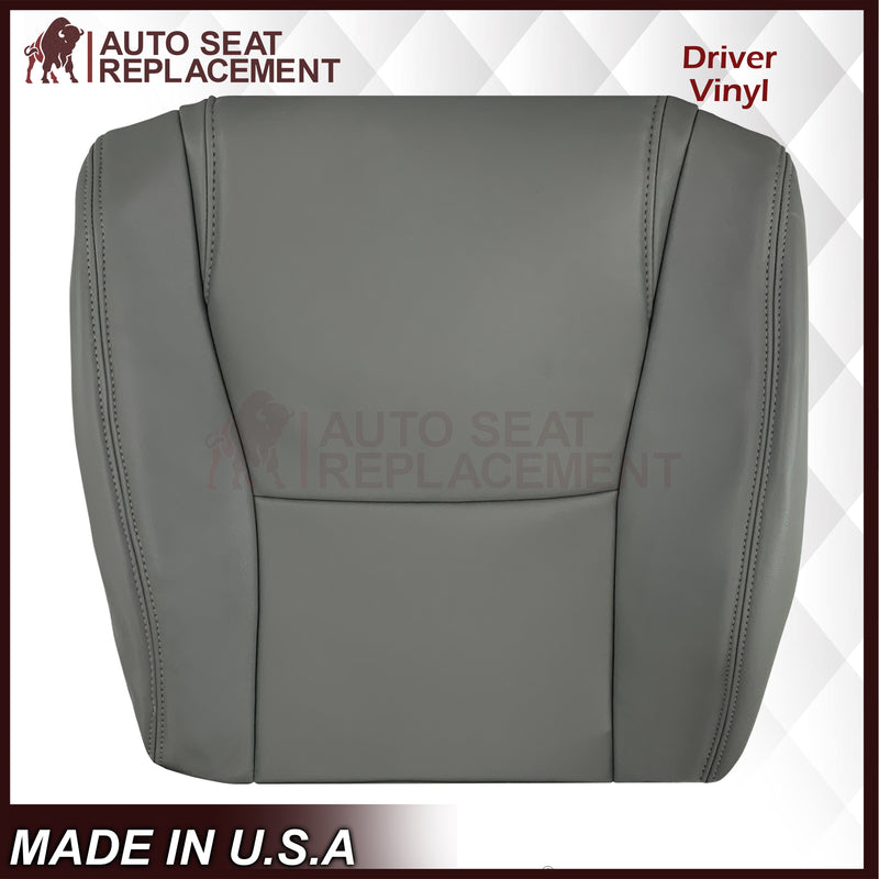 2007 - 2013 Toyota Sequoia SR5 Driver OR Passenger Side Top and Bottom Replacement Seat Covers In Gray: Choose your material