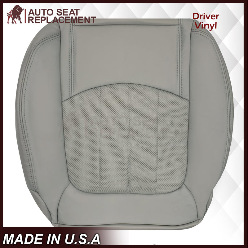 2009-2012 Chevrolet Traverse LT/LTZ Driver or Passenger Replacement Seat Cover: Perforated, Gray - Auto Seat Replacement