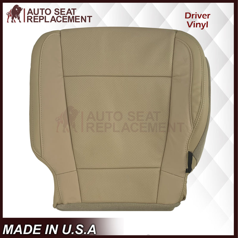 2015-2017 Ford F-150 Lariat Light Cashmere Tan Replacement Seat Covers in Genuine Leather or Synthetic Leather