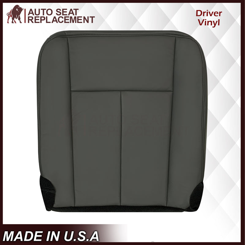 2007-2014 Ford Expedition XLT Replacement Synthetic Leather or Genuine Leather Seat Cover: Dark Gray