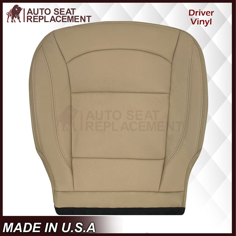 2016-2019 Ford Explorer Limited Replacement Leather or Synthetic Leather Seat Cover: Tan Perforated - Auto Seat Replacement
