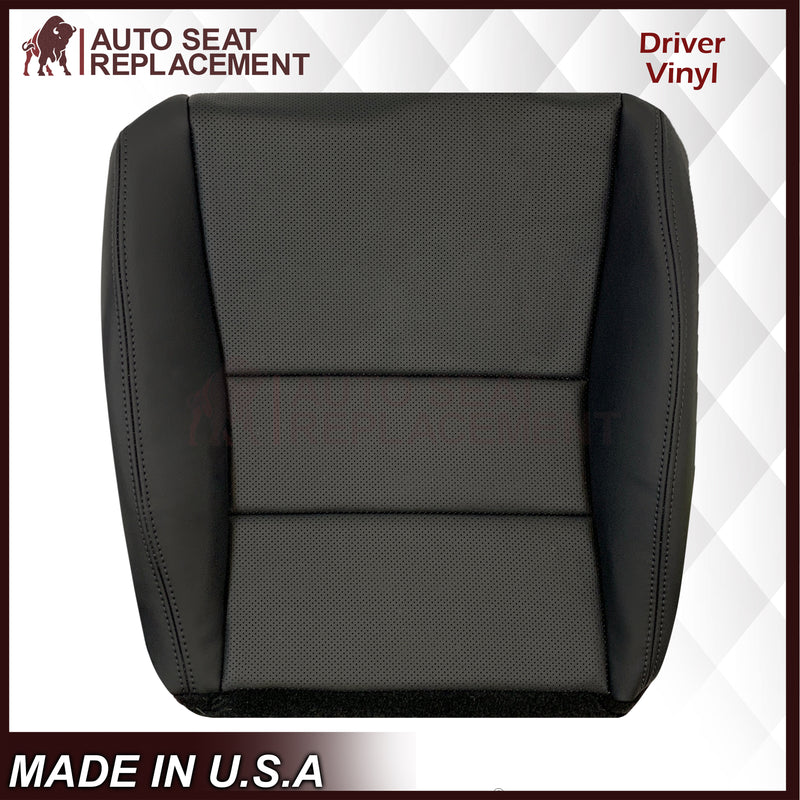 2005 - 2008 Acura TL Driver Or Passenger Replacement Genuine Leather or Synthetic Leather Seat Covers: Perforated Black