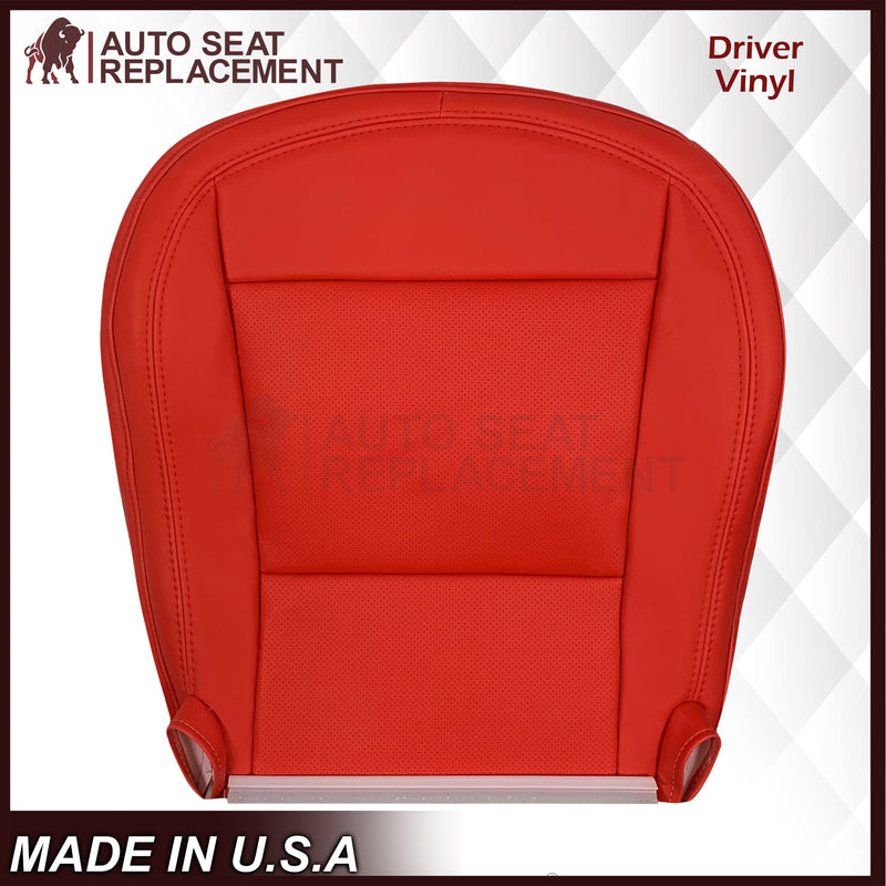 2014 - 2019 For Chevy Corvette C7 , ZR1 , Z06 Synthetic Leather Seat Covers: Adrenalin Red - Auto Seat Replacement