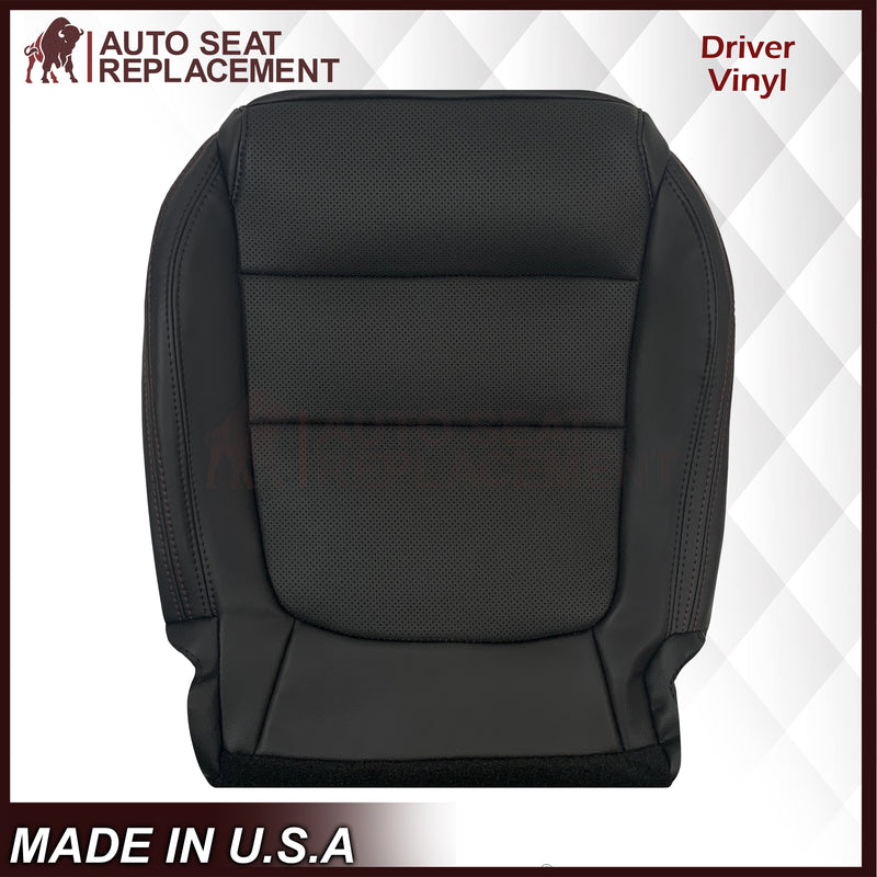 2013 to 2015 For Mazda CX-5 Driver Passenger Black Perforated Leather Seat Cover