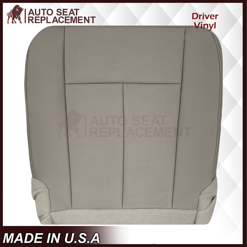 2007-2014 Ford Expedition Eddie Bauer/XLT PERFORATED Leather Replacement Seat Cover in Gray - Auto Seat Replacement