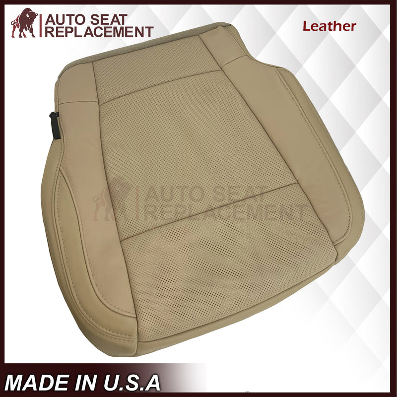 2015-2017 Ford F-150 Lariat Light Cashmere Tan Replacement Seat Covers in Genuine Leather or Synthetic Leather