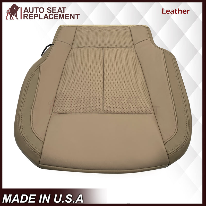 2018-2020 Ford F-150 Lariat Replacement Leather Seat Cover: Tan, Perforated - Auto Seat Replacement
