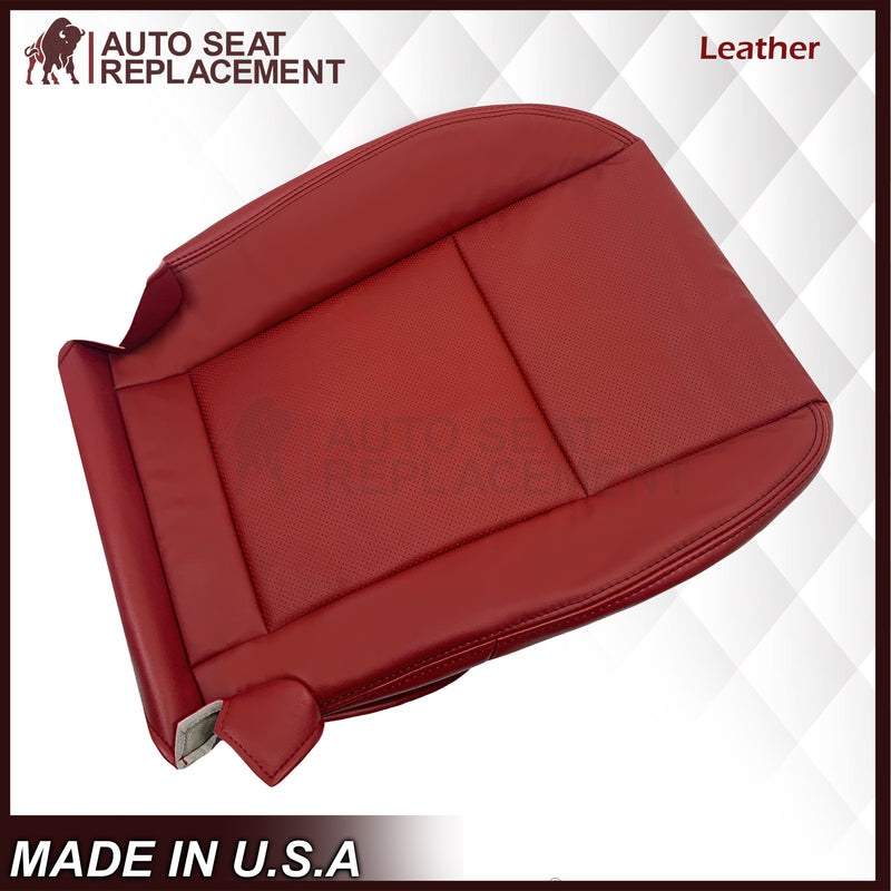 2011-2014 Dodge Charger Replacement Leather or Synthetic Leather Seat Cover: Red Perforated