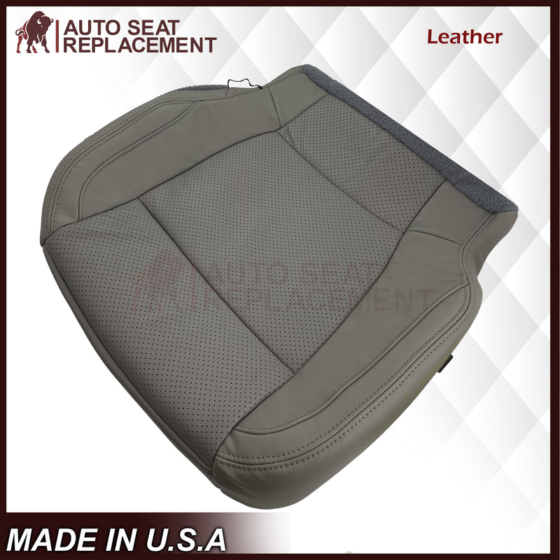 2015 - 2017 Ford F-150 Lariat Gray Replacement Seat Covers in Perforated Leather or Synthetic Leather