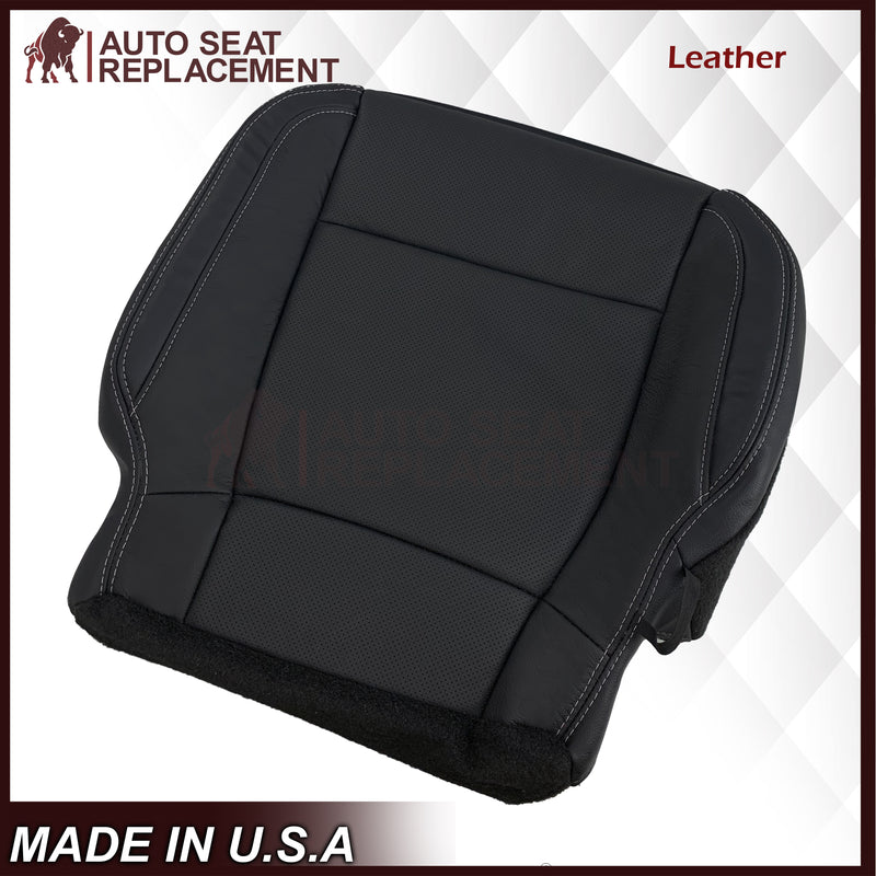 2015-2017 Ford F150 Lariat Charcoal Black Replacement Seat Covers in Leather or Synthetic Leather