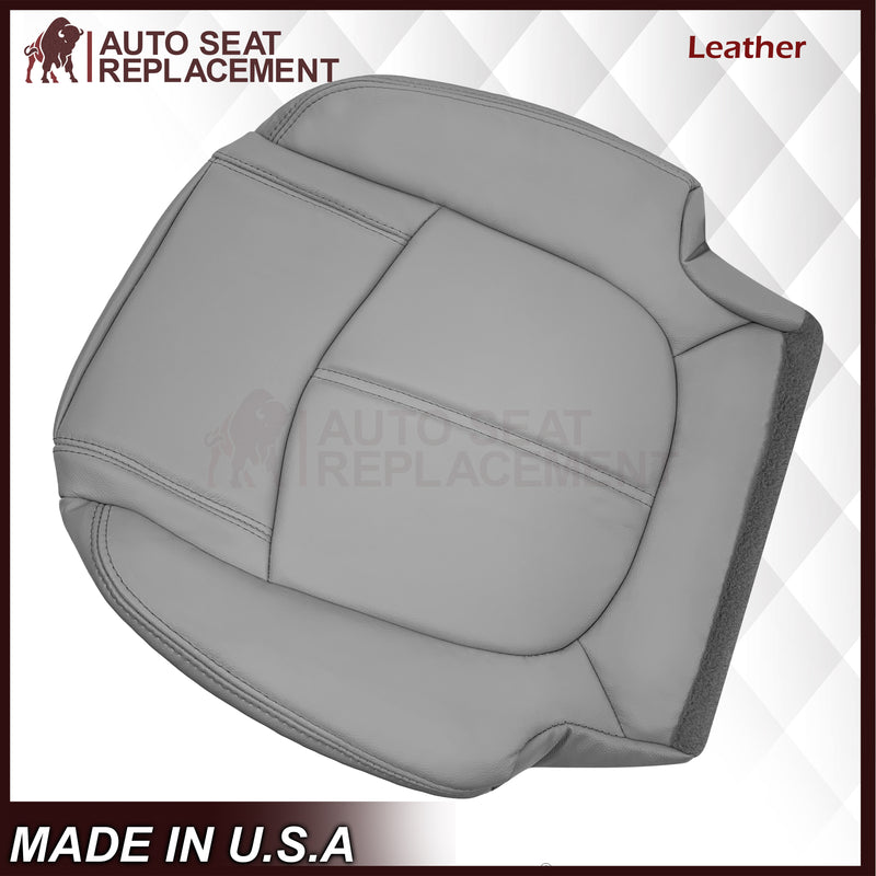 2008-2012 Buick Enclave Second Row Bottom Replacement Seat Covers In Gray: Choose Leather or Syn. Leather - Auto Seat Replacement
