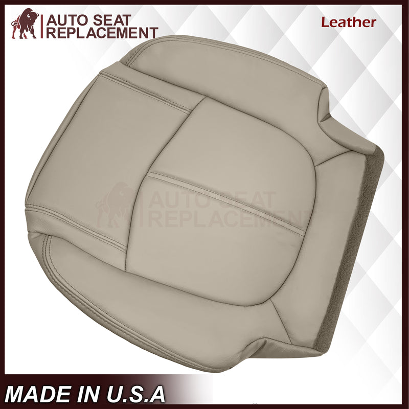 2008-2012 Buick Enclave Second Row Bottom Replacement Seat Covers In Tan: Choose Leather or Syn. Leather - Auto Seat Replacement