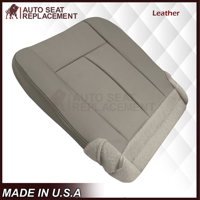 2007-2014 Ford Expedition Eddie Bauer/XLT PERFORATED Leather Replacement Seat Cover in Gray - Auto Seat Replacement