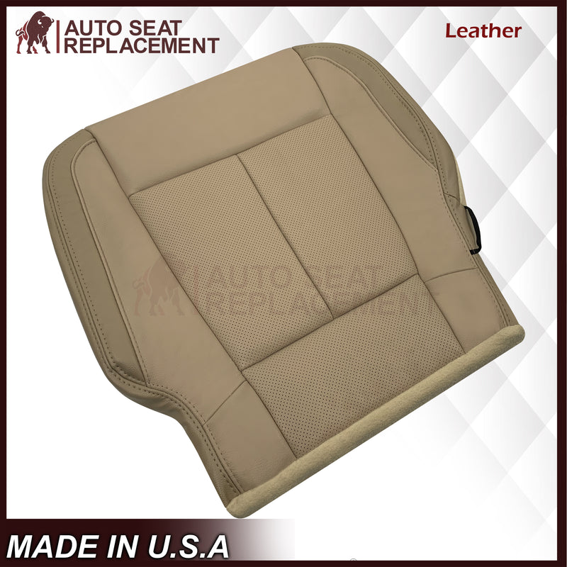 2018-2020 Ford F-150 Lariat Replacement Leather Seat Cover: Tan, Perforated - Auto Seat Replacement