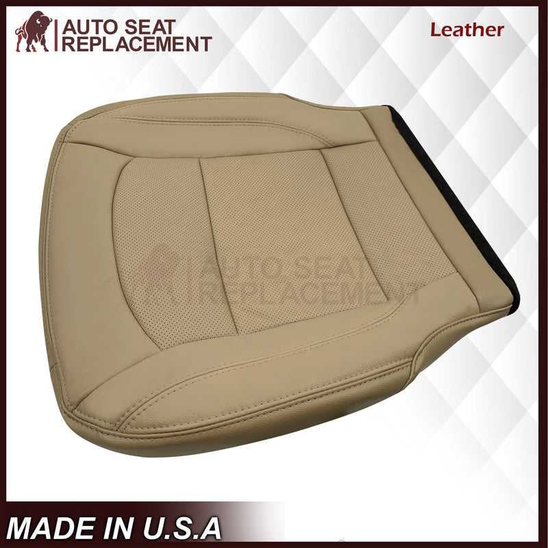 2016-2019 Ford Explorer Limited Replacement Leather or Synthetic Leather Seat Cover: Tan Perforated - Auto Seat Replacement