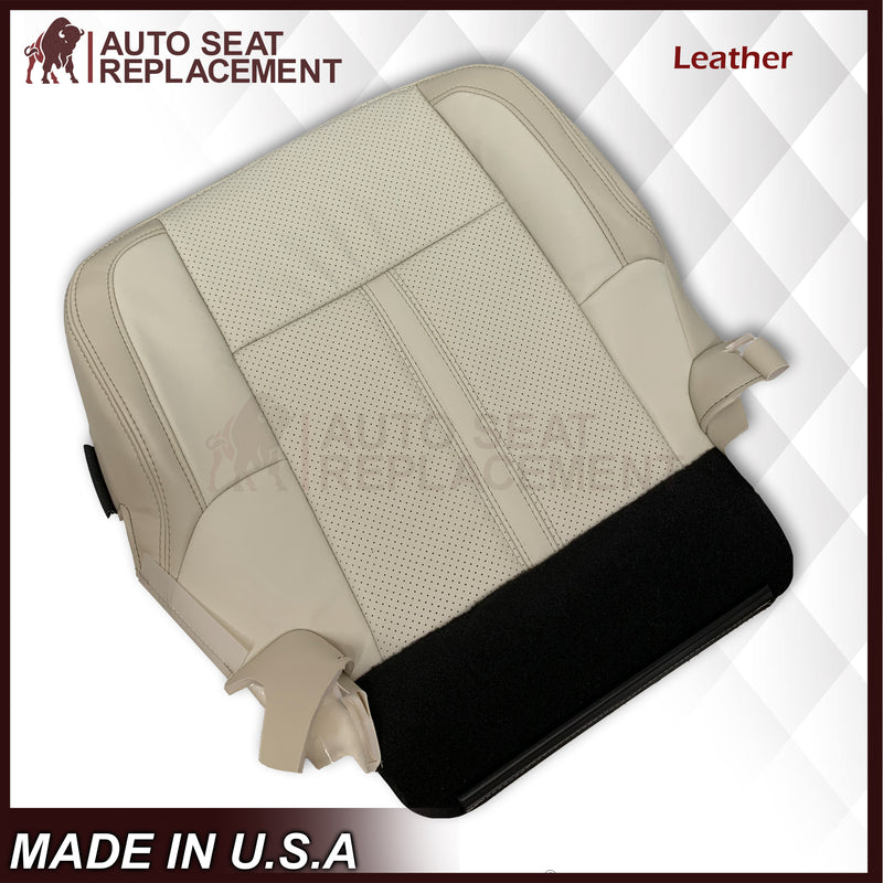 2009 - 2012 Lincoln MKS Replacement Seat Covers in Tan: Choose Genuine Leather or Vinyl