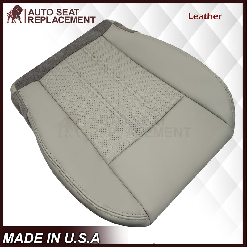 2008 -2020 For Dodge Grand Caravan Front Replacement Seat Cover: Light Graystone Perforated