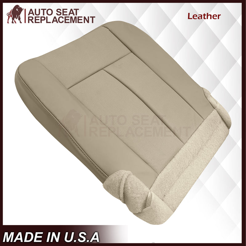 2007-2014 Ford Expedition Eddie Bauer/XLT Replacement Perforated Genuine Leather/Syn. Leather Seat Cover In Tan - Auto Seat Replacement
